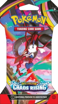 Sleeved Booster Mega Evolution: Chaos Rising (ME04) — Inglês